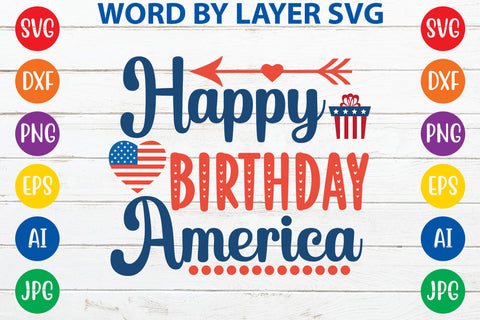 Happy Birthday America, 4th Of July SVG Design SVG Rafiqul20606 