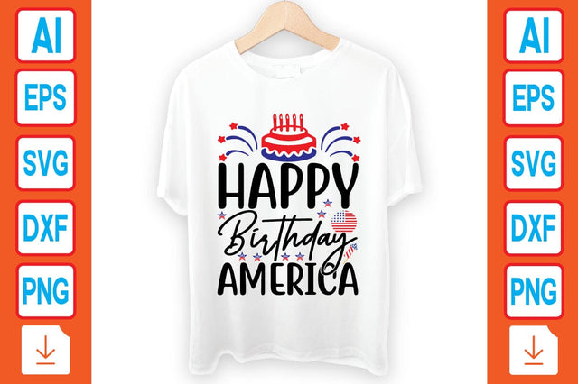 Happy Birthday America SVG Craftlabsvg24 