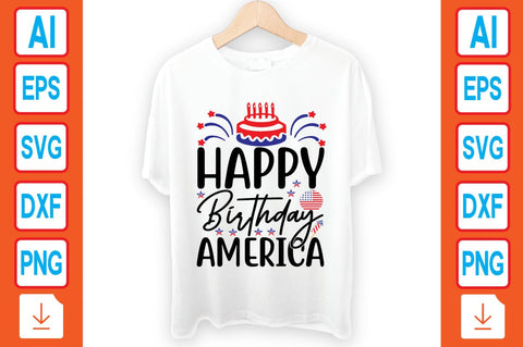 Happy Birthday America SVG Craftlabsvg24 