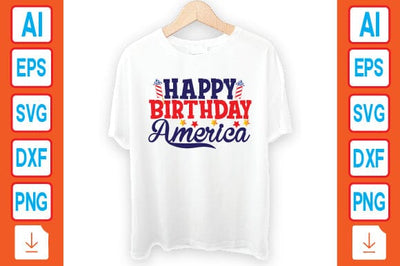 Happy Birthday America SVG Craftlabsvg24 