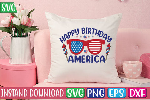 Happy Birthday America SVG Cut File SVG Studio Innate 