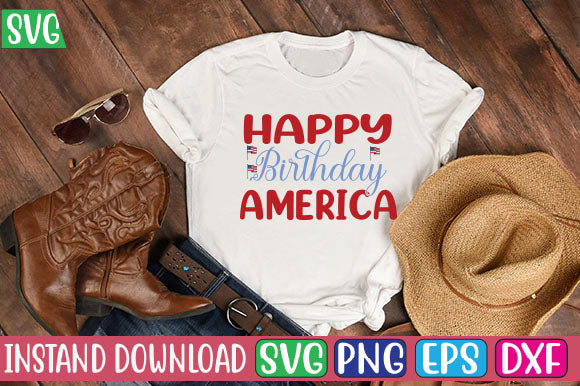 Happy Birthday America SVG Cut File SVG Studio Innate 