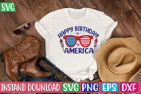 Happy Birthday America SVG Cut File SVG Studio Innate 