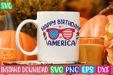 Happy Birthday America SVG Cut File SVG Studio Innate 