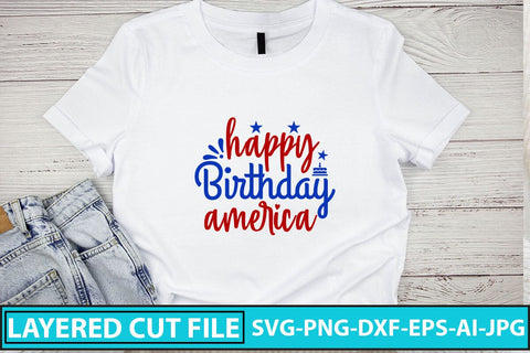 Happy Birthday America SVG Cut File SVG Syaman 