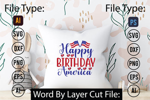 Happy Birthday America Svg Cut File,SVG Patriotic Fighter Pilot Aviator Sunglasses Stars Stripes Clipart Clip Art Sublimation or Vinyl Shirt Design SVG DesignPlante 503 