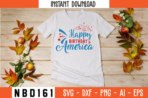 Happy Birthday America Svg Design SVG Nbd161 
