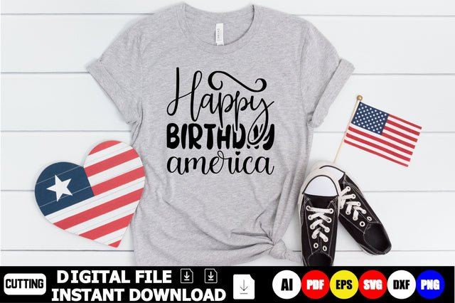 Happy Birthday America SVG Shahin alam 