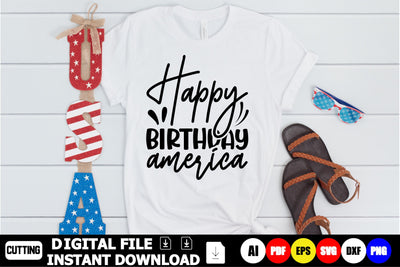 Happy Birthday America SVG Shahin alam 