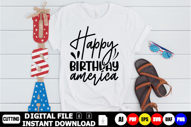 Happy Birthday America SVG Shahin alam 