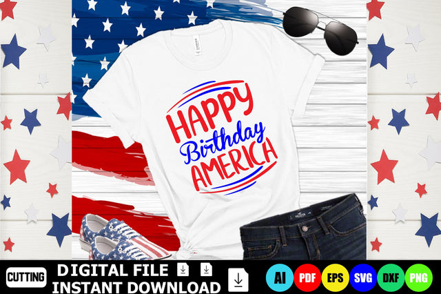 Happy Birthday America SVG Shahin alam 