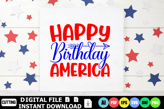 Happy Birthday America SVG Shahin alam 