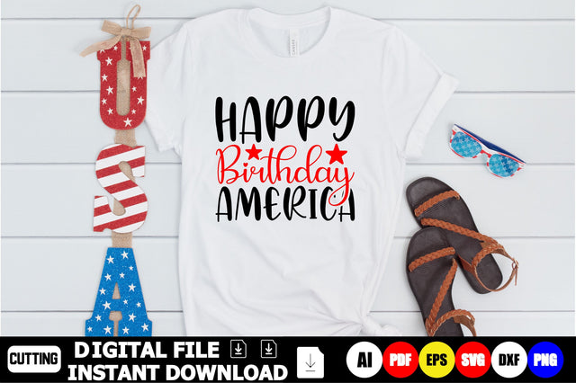 Happy Birthday America SVG Shahin alam 