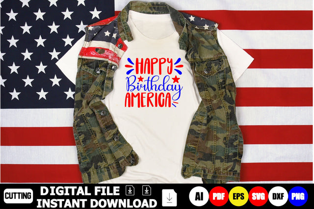 Happy Birthday America SVG Shahin alam 
