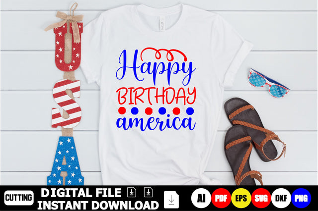 Happy Birthday America SVG Shahin alam 