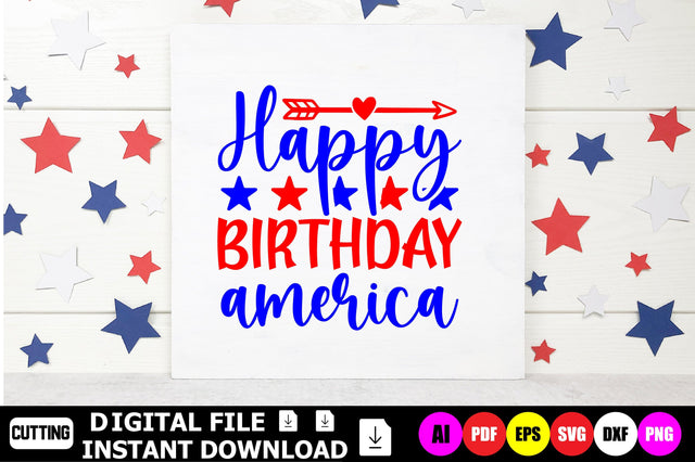 Happy Birthday America SVG Shahin alam 