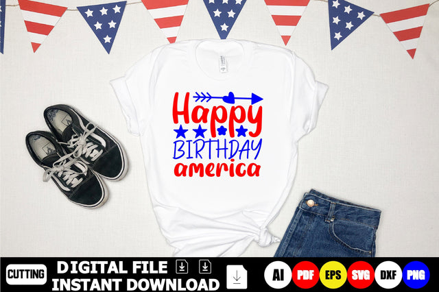 Happy Birthday America SVG Shahin alam 