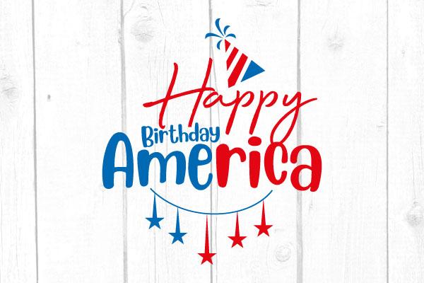 Happy Birthday America Svg SVG cricutfilesmg 