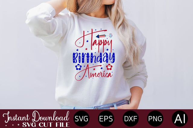 Happy Birthday America SVG SVG designmaster24 