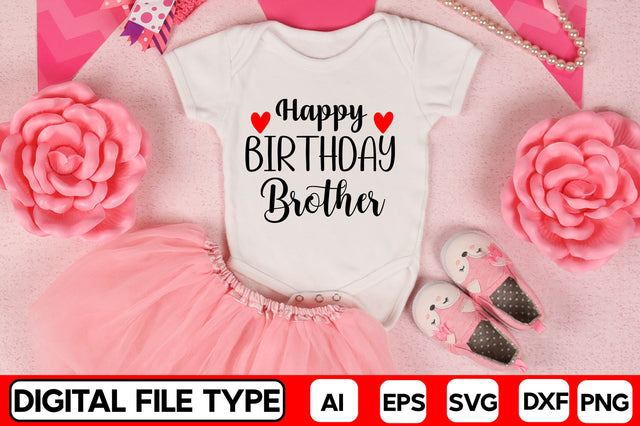 Happy Birthday Brother SVG CraftlabSvg29 