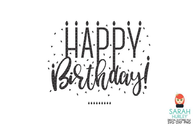 Happy Birthday Candles SVG Sarah Hurley 