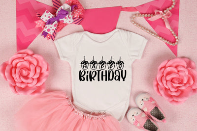 Happy Birthday Cupcakes SVG SVG dapiyupi store 