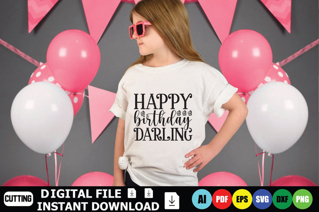 Happy Birthday Darling SVG Shahin alam 