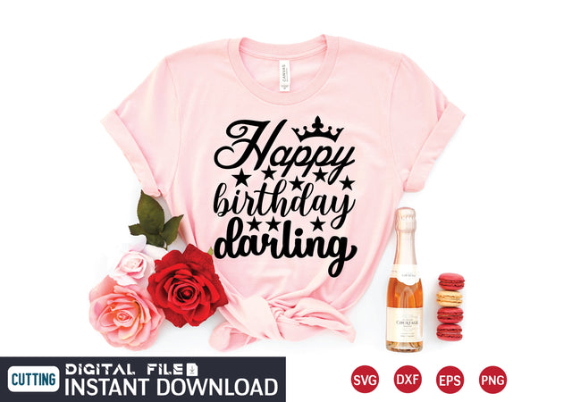 happy birthday darling svg SVG designer krishna 