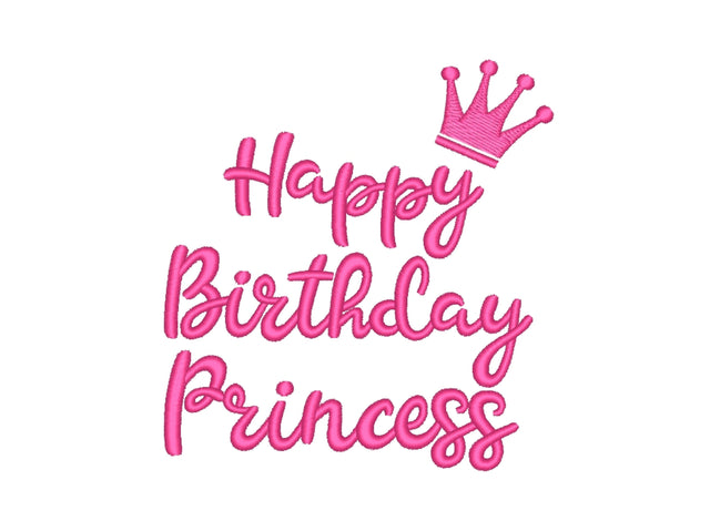 Happy Birthday Embroidery Design, 3 sizes Embroidery/Applique DESIGNS Nino Nadaraia 