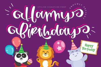 happy birthday Font goodigital_13 