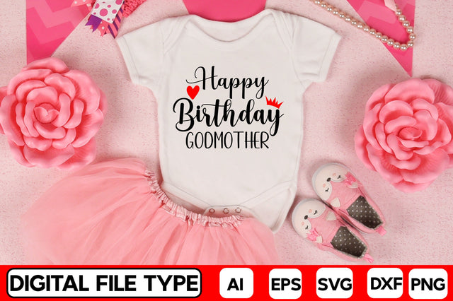 Happy Birthday Godmother SVG CraftlabSvg29 