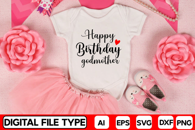 Happy Birthday Godmother SVG CraftlabSvg29 