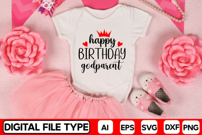 Happy Birthday Godparent SVG CraftlabSvg29 