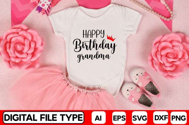 Happy Birthday Grandma SVG CraftlabSvg29 
