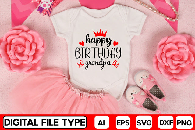 Happy Birthday Grandpa SVG CraftlabSvg29 
