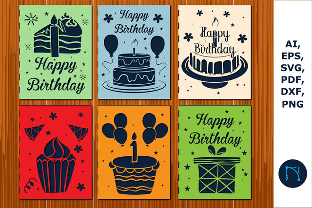 Happy Birthday invitation card bundle SVG MD JOYNAL ABDIN 