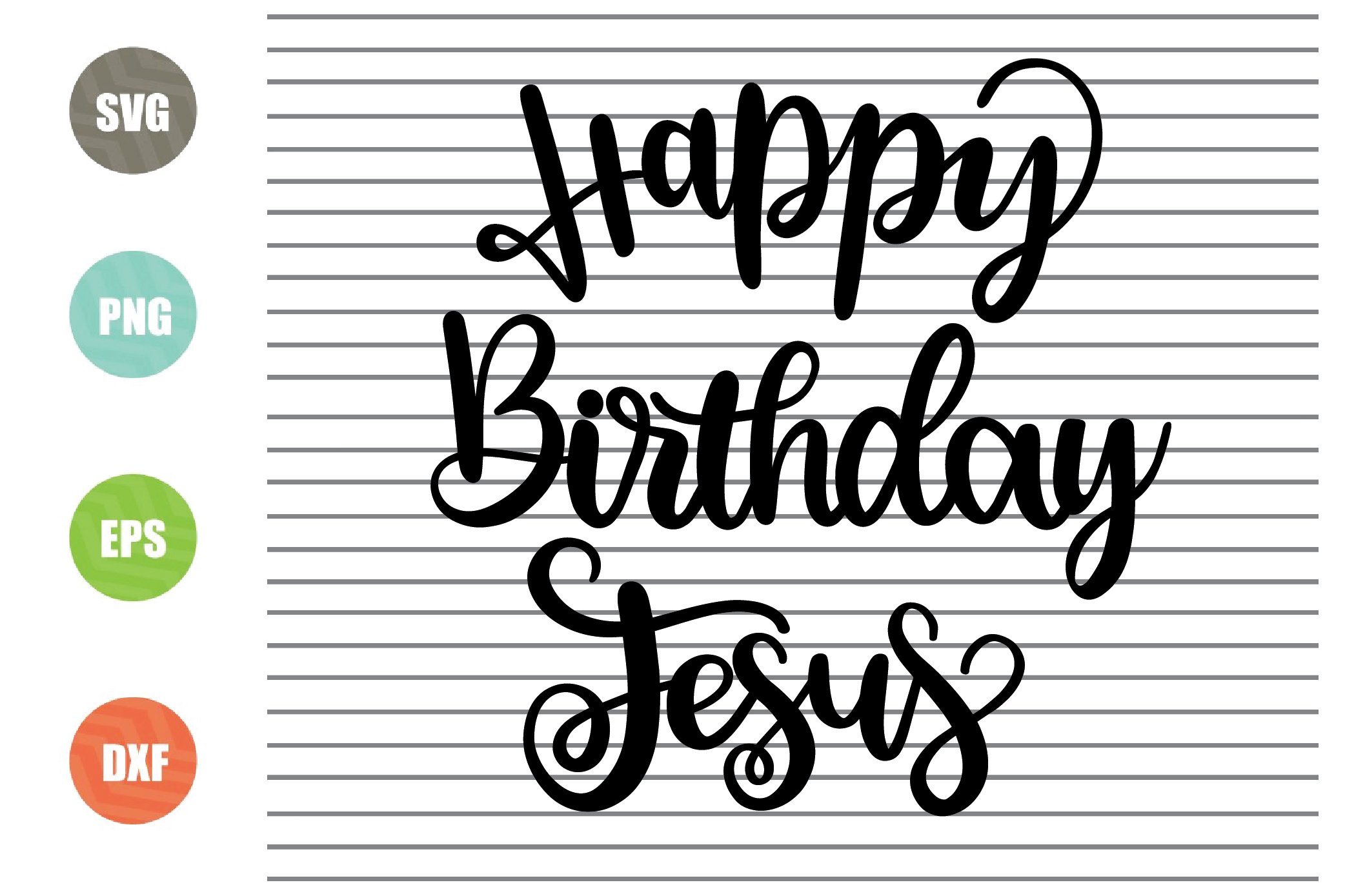 Happy Birthday Jesus, Christmas Stickers, 4 Sheets