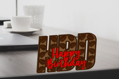 Happy Birthday Laser Cut Bundle-Svg Dxf Eps Ai Png Pdf SVG zafrans studio 