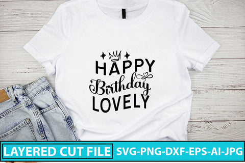 Happy Birthday Lovely SVG Cut File SVG Syaman 