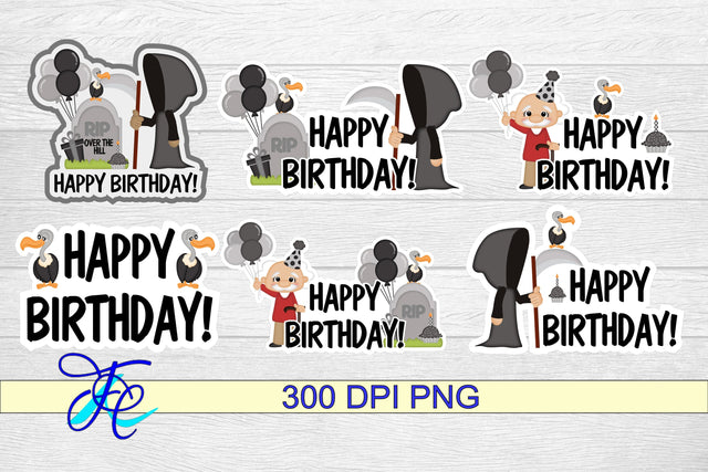 Happy Birthday Man Stickers SVG Family Creations 