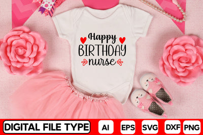 Happy Birthday Nurse SVG CraftlabSvg29 