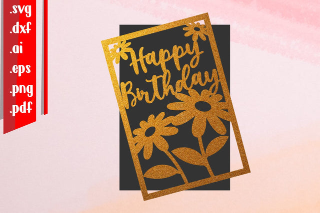 Happy Birthday Papercut 2 SVG zafrans studio 