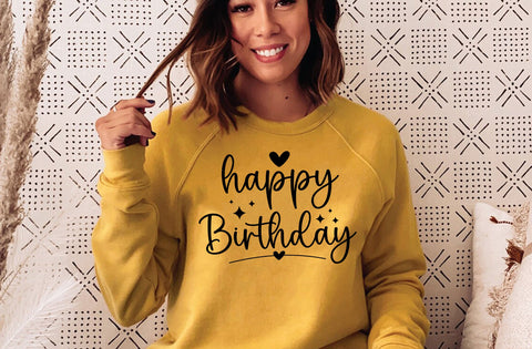 Happy Birthday Svg, Birthday Svg cut file, Birthday Saying Svg, Birthday Cut File, Birthday Shirt Svg, Birthday Party, Eps, Dxf, Png SVG MD mominul islam 