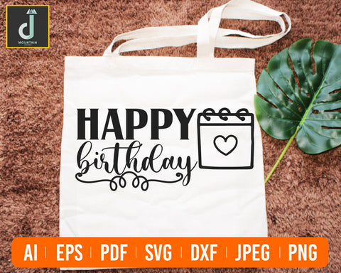 Happy Birthday SVG, Birthday Svg, Happy Birthday, Birthday Girl Svg, Birthday Boy Svg, Birthday cut file, Cricut, Silhouette Cut Files SVG Alihossainbd 