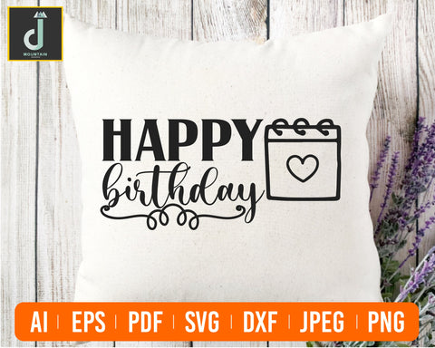 Happy Birthday SVG, Birthday Svg, Happy Birthday, Birthday Girl Svg, Birthday Boy Svg, Birthday cut file, Cricut, Silhouette Cut Files SVG Alihossainbd 