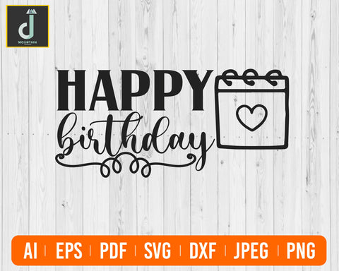 Happy Birthday SVG, Birthday Svg, Happy Birthday, Birthday Girl Svg, Birthday Boy Svg, Birthday cut file, Cricut, Silhouette Cut Files SVG Alihossainbd 
