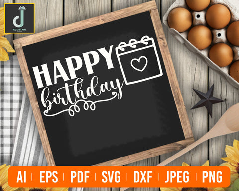 Happy Birthday SVG, Birthday Svg, Happy Birthday, Birthday Girl Svg, Birthday Boy Svg, Birthday cut file, Cricut, Silhouette Cut Files SVG Alihossainbd 