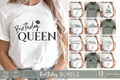 Happy Birthday Svg Bundle | Birthday SVG SVG Petunia Digital Design 