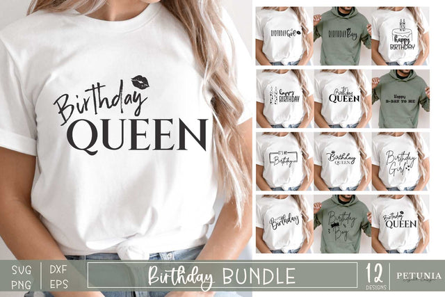 Happy Birthday Svg Bundle | Birthday SVG SVG Petunia Digital Design 
