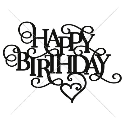 Happy Birthday SVG Chameleon Cuttables 